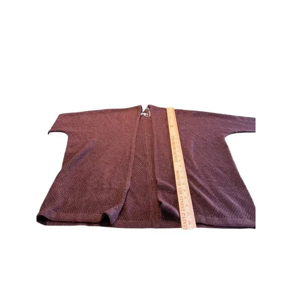 Stitch Fix Pink Clover Open Front Mauve Cardigan Size Medium Petite - Picture 4 of 7